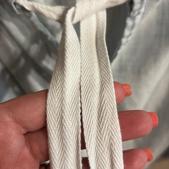 Bella Dahl Light Blue tie dye Camisole Top organic tencel lyocell frayed hem Med - Picture 3 of 12